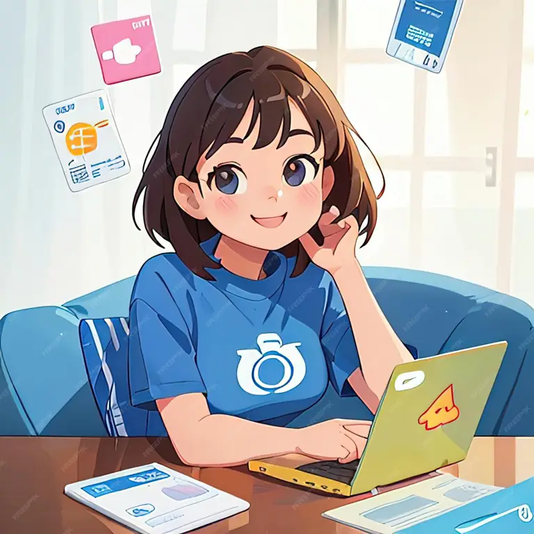 Menikmati Anime dari Rumah Seseorang menonton anime di laptop