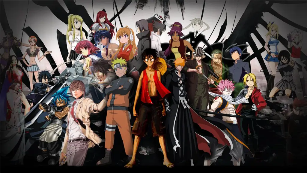 Menikmati Film Anime Bersama Orang-orang menonton film anime bersama-sama di bioskop