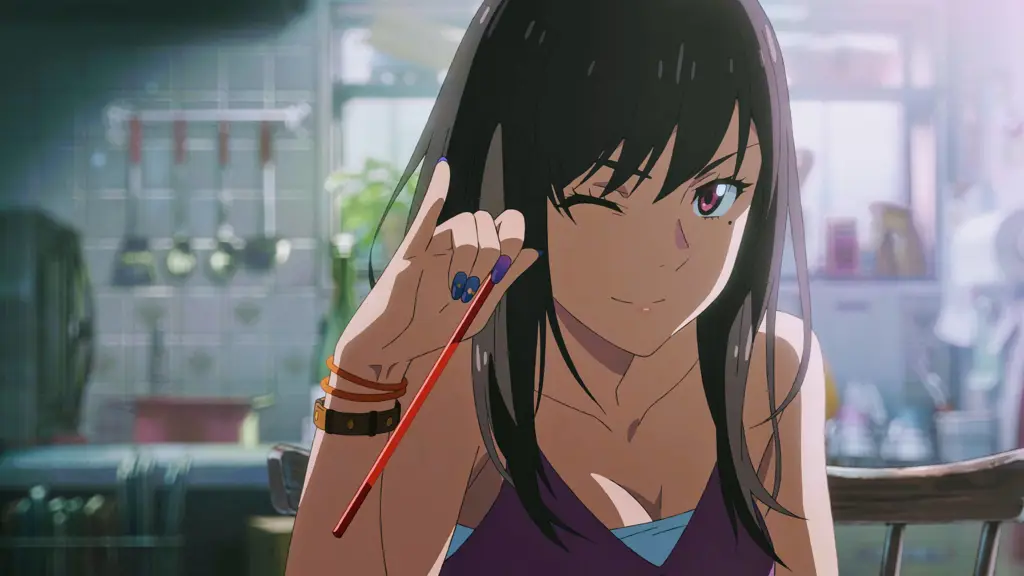 Adegan Hodaka dan Hina Hodaka dan Hina dalam film Weathering With You