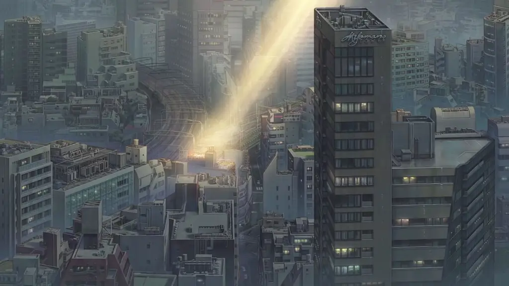 Pemandangan Tokyo yang indah Gambar pemandangan dalam film Weathering With You