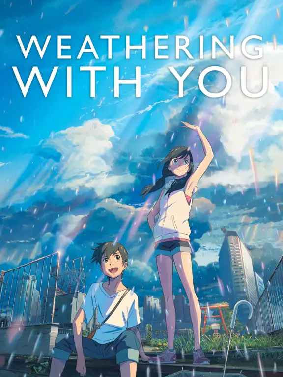 Keindahan visual hujan dalam Weathering With You Adegan hujan dramatis dalam film Weathering With You