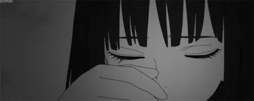 Ekspresi Sakura yang menyentuh hati Gambar gadis anime sedih menangis