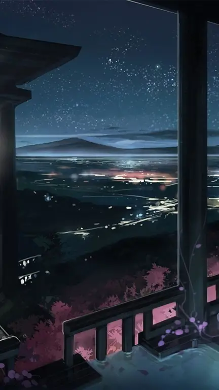 Menikmati Malam Nonton Anime Jepang Bersama Teman Gambar orang-orang menonton film anime Jepang bersama-sama