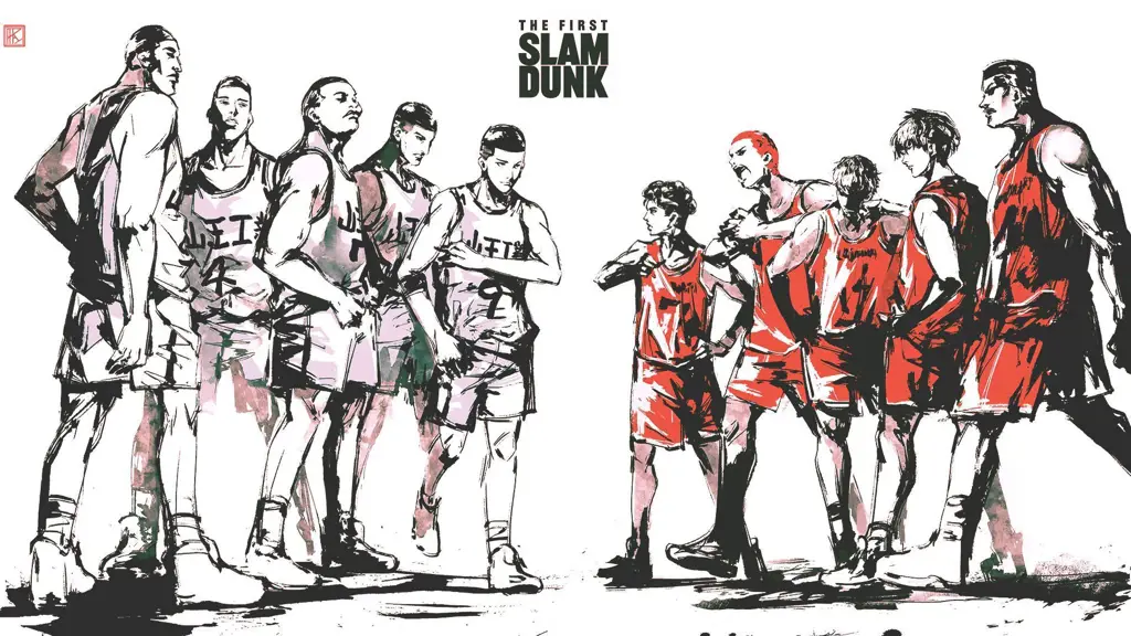 Momen-momen menegangkan dan penuh emosi dalam Slam Dunk Gambar adegan ikonik dari anime Slam Dunk