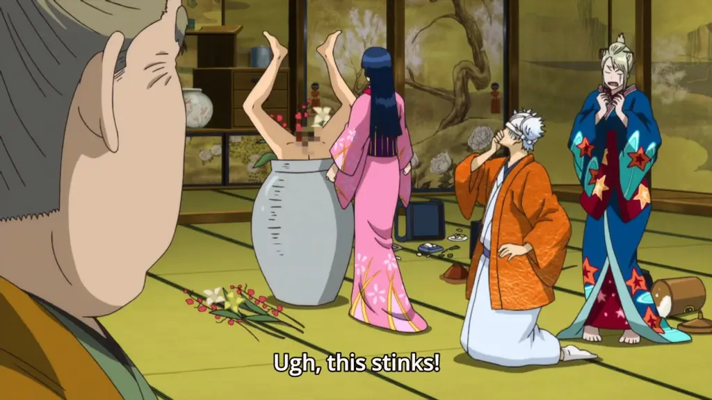 Adegan menarik dari anime Gintama Cuplikan gambar dari anime Gintama