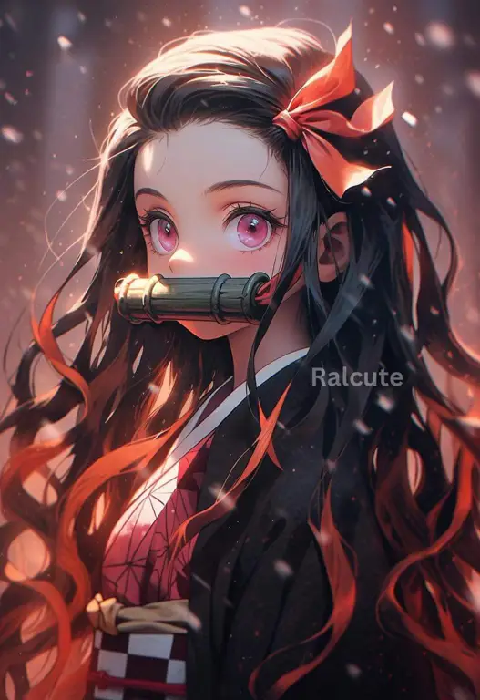 Menikmati Anime Sub Indo di Rumah Gambar karakter anime menonton televisi