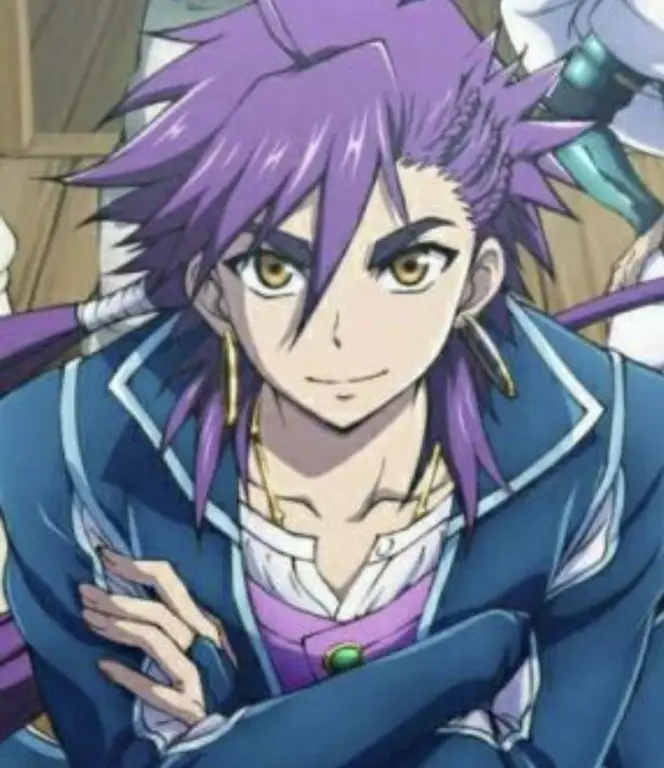 Sinbad, Raja dari Kerajaan Pars Gambar Sinbad dari anime Magi: Sinbad no Bouken