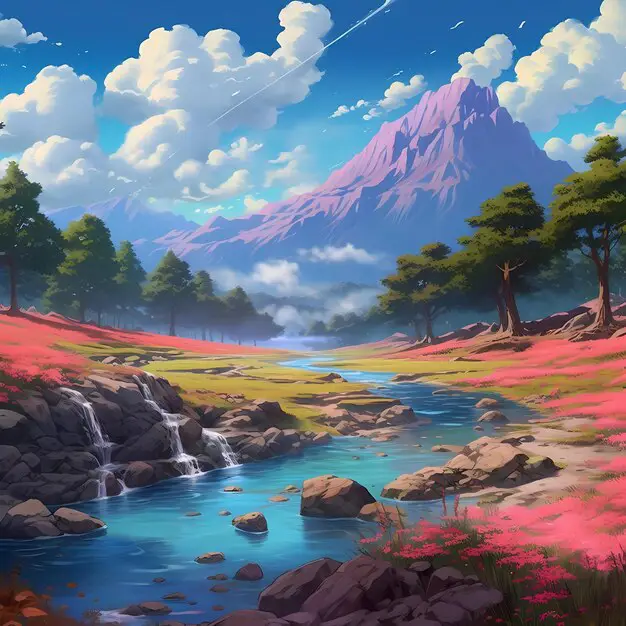 Pemandangan di Dunia Magi Gambar pemandangan alam dalam anime Magi