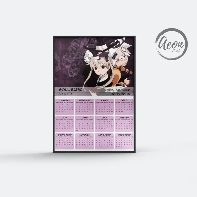 Jadwal Rilis Anime Terbaru Gambar kalender dengan ilustrasi anime