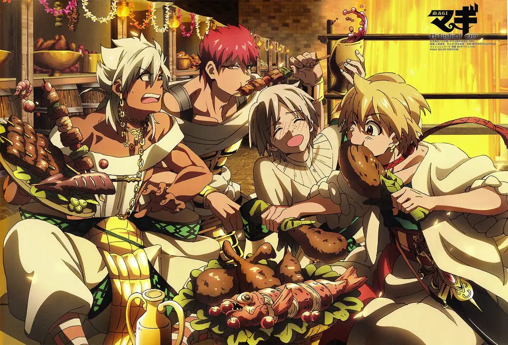 Adegan Menarik dalam Anime Magi Gambar adegan-adegan menarik dalam anime Magi