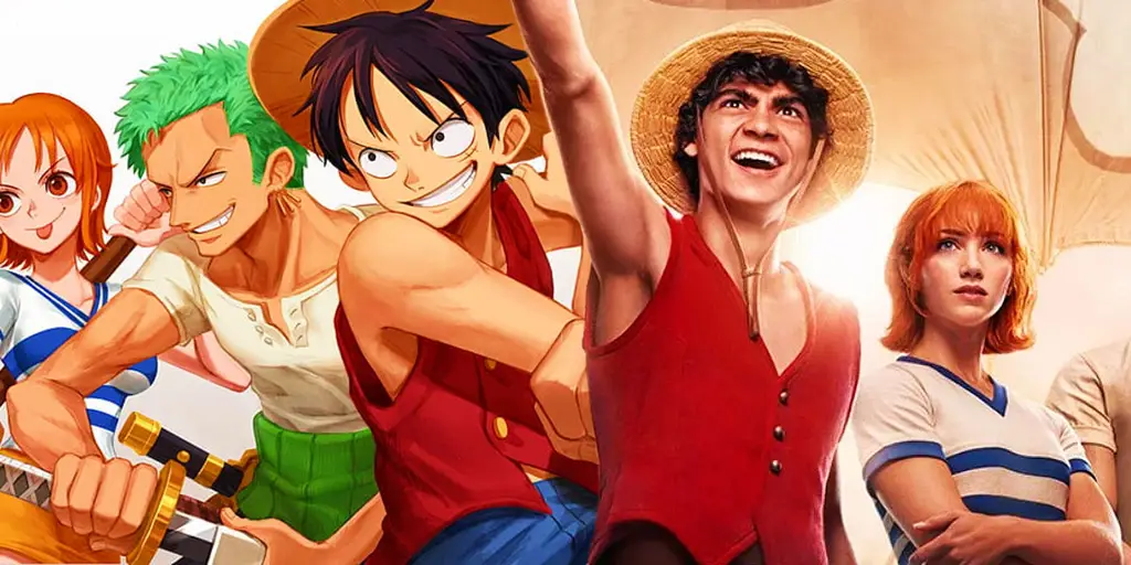 Menikmati One Piece Bersama Kru Topi Jerami Gambar para karakter One Piece menonton anime bersama-sama