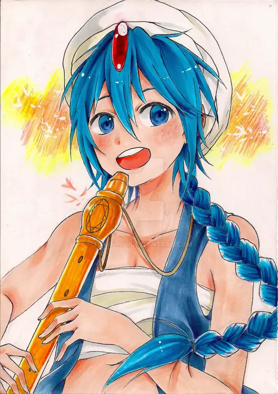 Berbagai karakter dalam dunia Magi Gambar berbagai karakter dari anime Magi