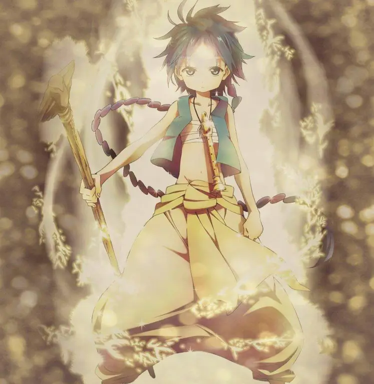Peta dunia fantasi yang luas dalam anime Magi Gambar peta dunia anime Magi
