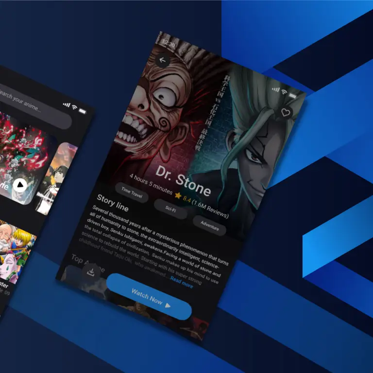 Contoh Antarmuka Aplikasi Streaming Anime Antarmuka aplikasi streaming anime