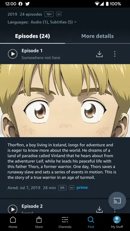 Menikmati Anime di iPhone Seseorang menonton anime di iPhone