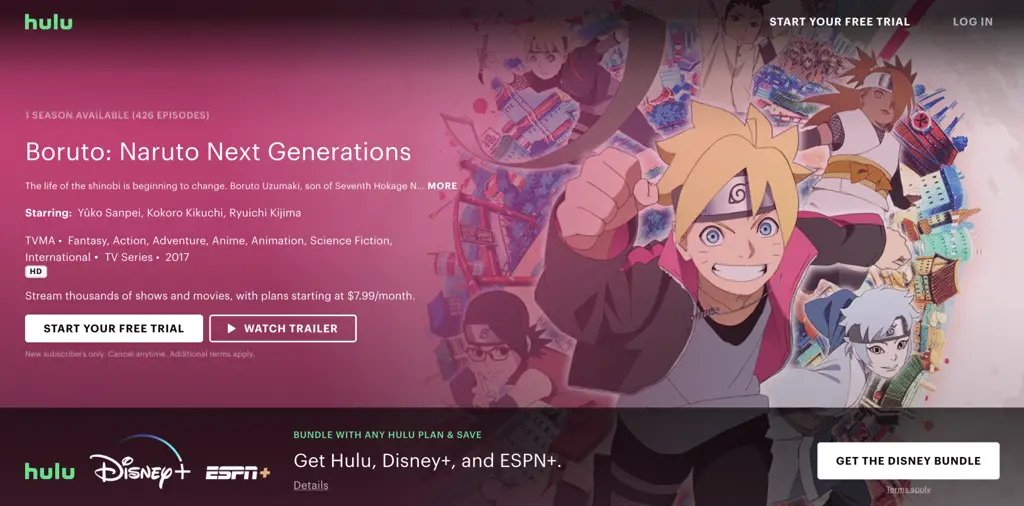 Perbandingan Platform Streaming Boruto Tabel perbandingan platform streaming Boruto
