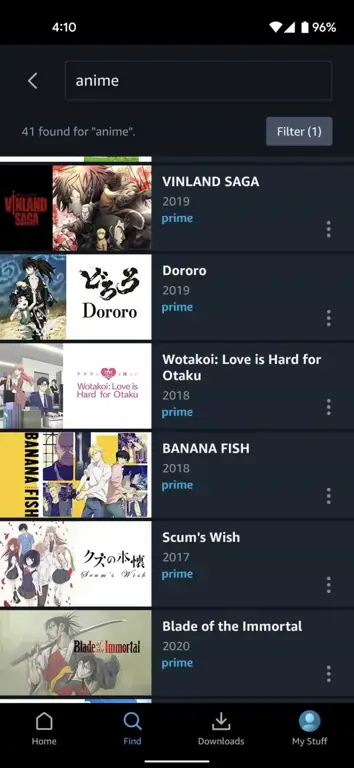 Menikmati Anime di Ponsel Menonton anime di smartphone