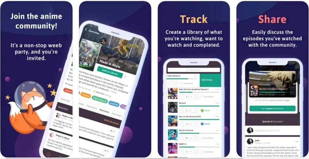 Aplikasi Streaming Anime Terbaik di iPhone Gambar berbagai aplikasi streaming anime di iPhone
