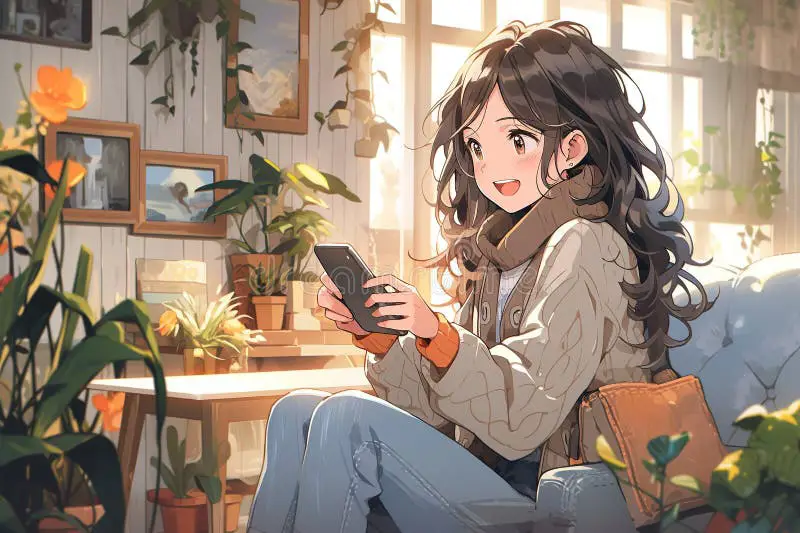 Pengalaman Menonton Anime yang Menyenangkan Seseorang yang senang menonton anime di iPhone
