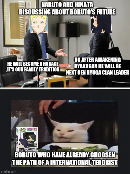 Warisan Naruto Berlanjut Gambar Boruto dan Naruto menonton anime bersama