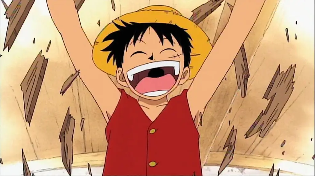 Menikmati One Piece Luffy dan kru Topi Jerami menonton One Piece bersama
