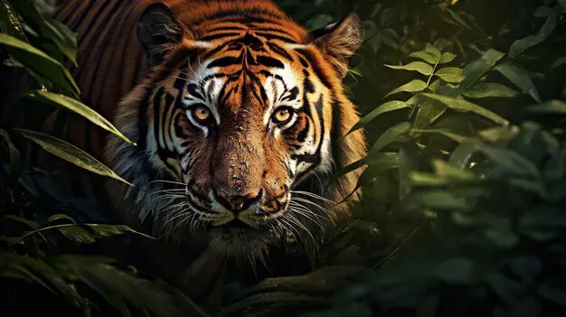 Kehidupan Liar Harimau Harimau di hutan belantara