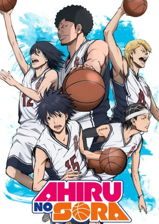 Poster resmi anime Ahiru no Sora Poster anime Ahiru no Sora