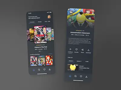Antarmuka Aplikasi Streaming Anime Contoh antarmuka aplikasi streaming anime