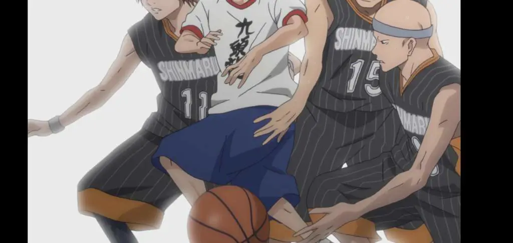 Pertandingan Basket di Ahiru no Sora Adegan basket dalam anime Ahiru no Sora