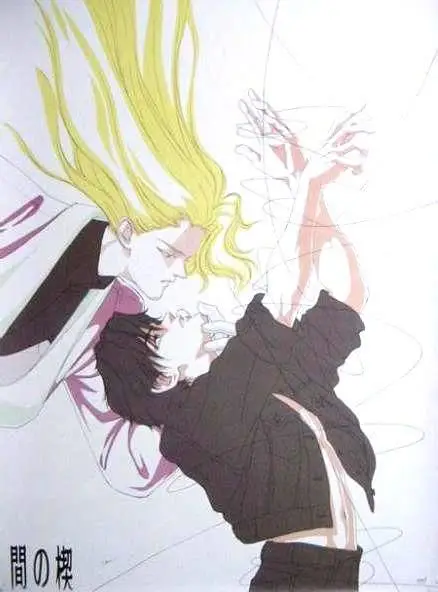 Karakter utama Ai no Kusabi Ilustrasi karakter Jun dan Riki dari Ai no Kusabi