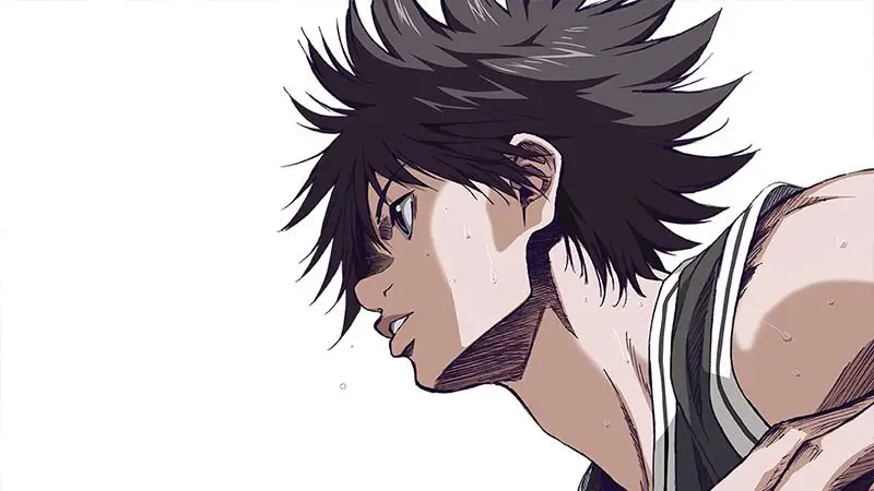 Pertandingan Basket yang Menegangkan Gambar pertandingan basket di Ahiru no Sora