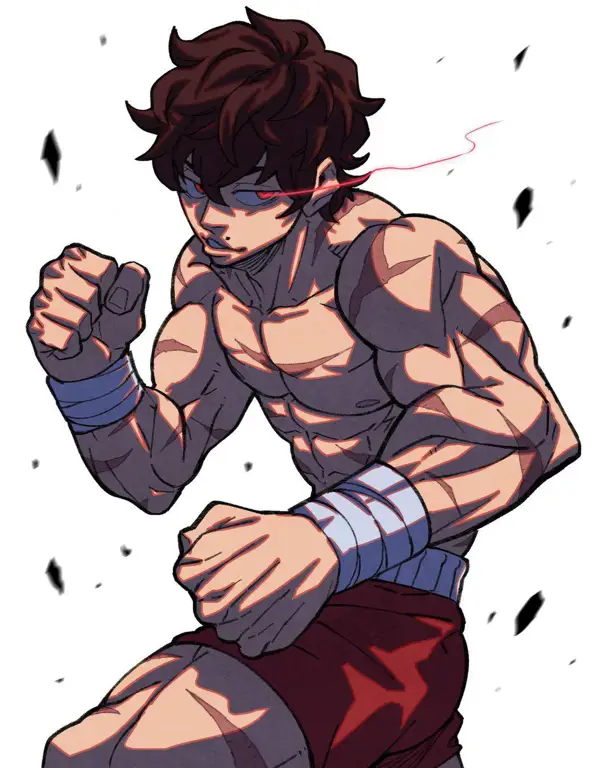 Potret Baki Hanma, tokoh utama anime Baki 2018 Ilustrasi karakter Baki Hanma