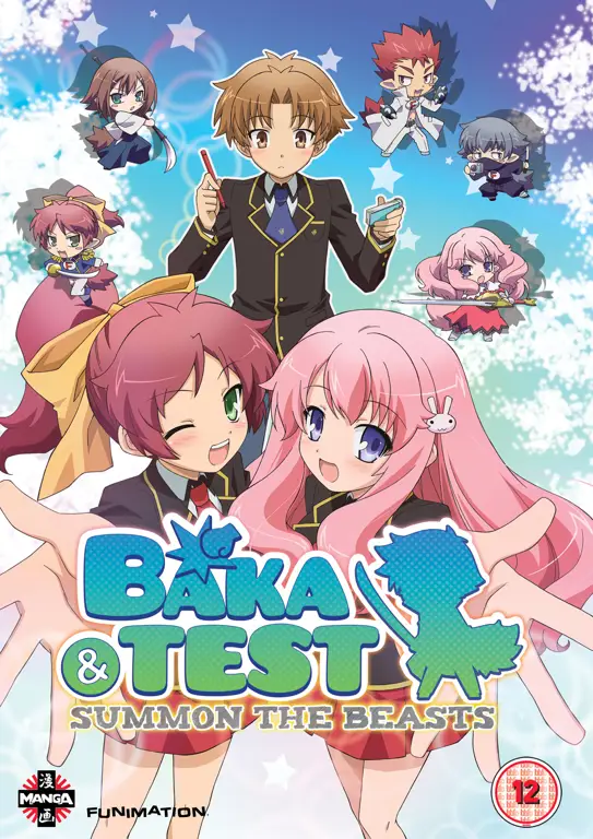Karakter-karakter utama Baka to Test to Shoukanjuu Gambar karakter-karakter utama dalam anime Baka to Test to Shoukanjuu