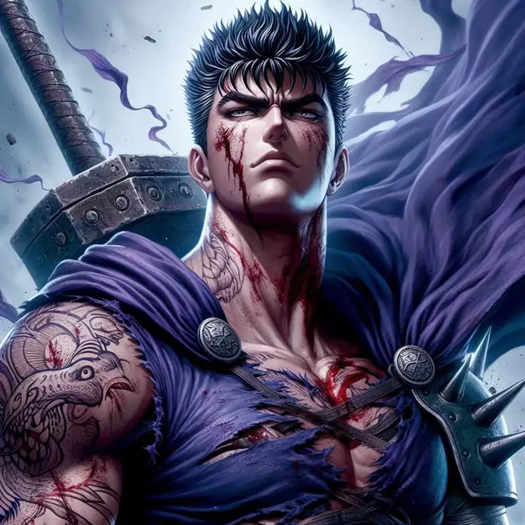 Perjalanan Panjang Guts di Dunia yang Kejam Karakter Guts dalam anime Berserk