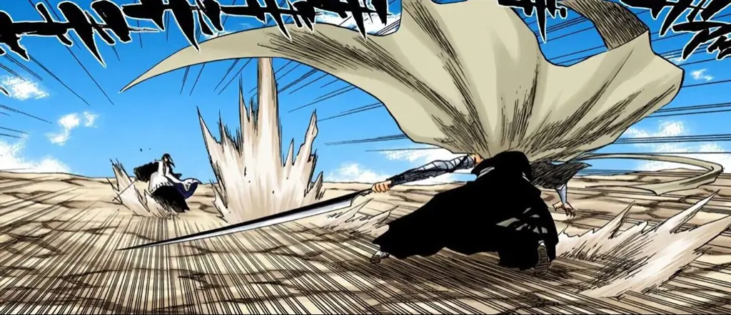 Pertarungan epik dalam Bleach Gambar adegan pertarungan seru dalam anime Bleach