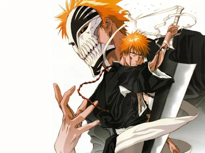 Pertarungan epik yang menegangkan Gambar adegan pertarungan seru di anime Bleach