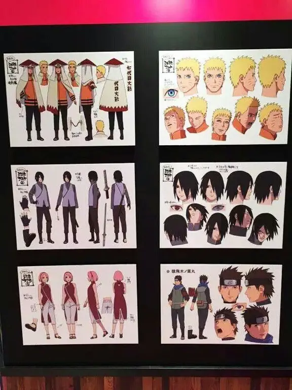Karakter Utama Boruto Desain karakter Boruto