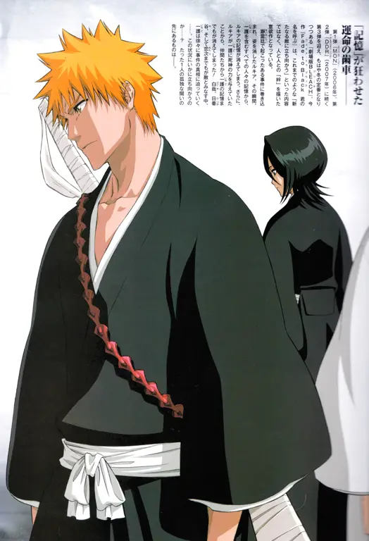 Ichigo Kurosaki, sang pahlawan Gambar Ichigo Kurosaki, tokoh utama dalam anime Bleach