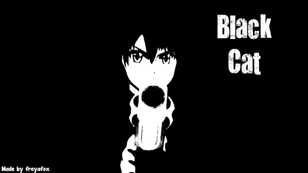 Poster promosi anime Black Cat Poster anime Black Cat
