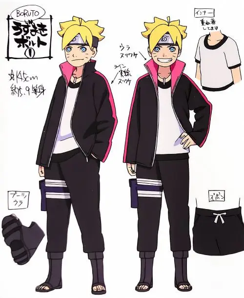 Karakter Boruto yang Menarik Gambar desain karakter Boruto