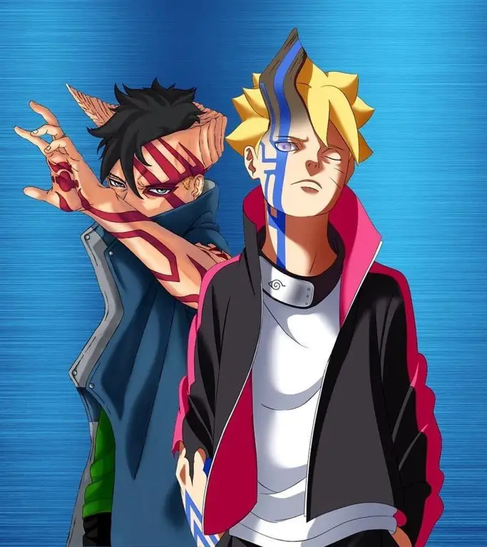 Pertarungan Epik Boruto dan Kawaki Boruto dan Kawaki sedang bertarung