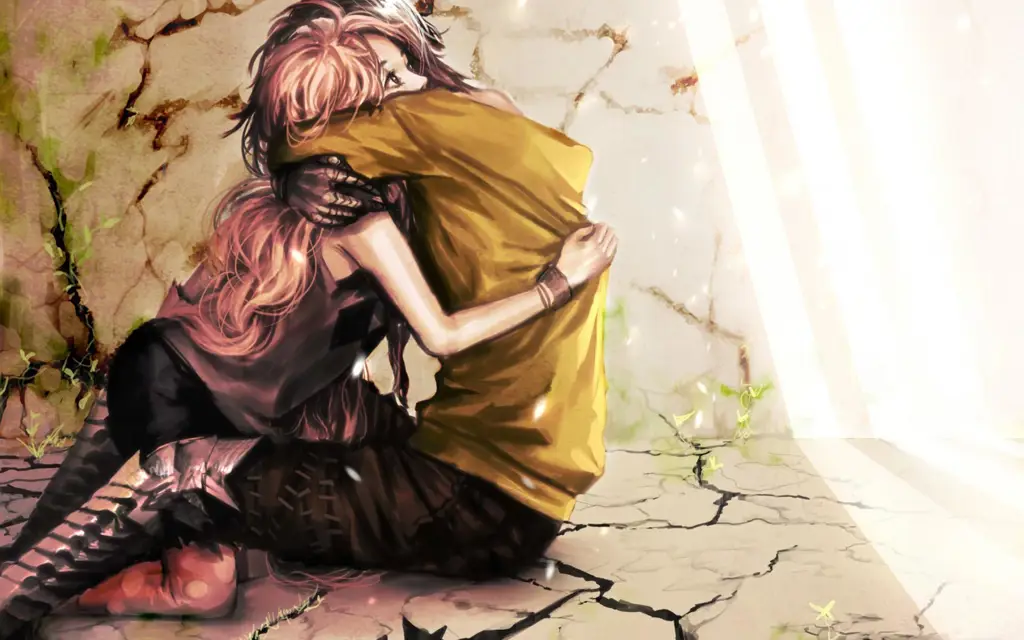 Suasana romantis dalam anime Pasangan anime romantis