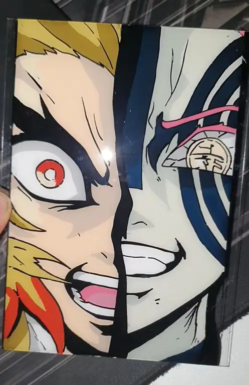 Adegan pertarungan yang menegangkan antara para karakter Gambar adegan pertarungan anime