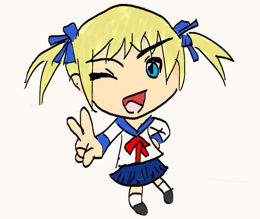 Ekspresi Lucu Karakter Chibi Gambar karakter anime chibi yang bahagia