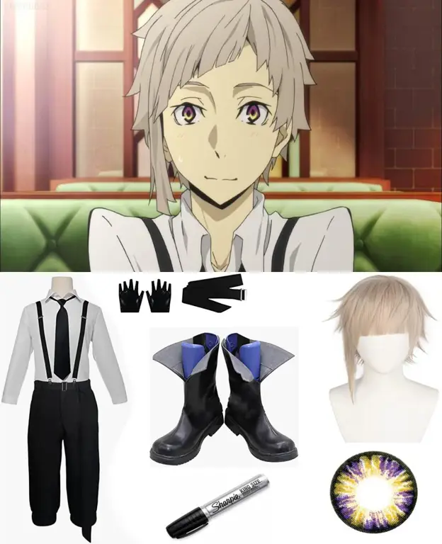 Atsushi, tokoh utama Bungou Stray Dogs Gambar karakter Atsushi Nakajima