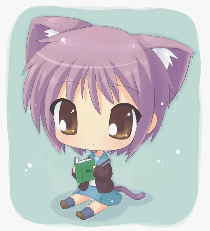Pasangan Anime Chibi yang Menggemaskan Gambar anime chibi anak laki-laki dan perempuan