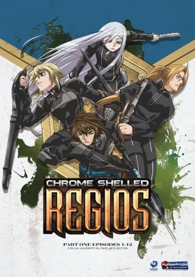Layfon, Mashiro, dan teman-temannya Para karakter utama dalam anime Chrome Shelled Regios