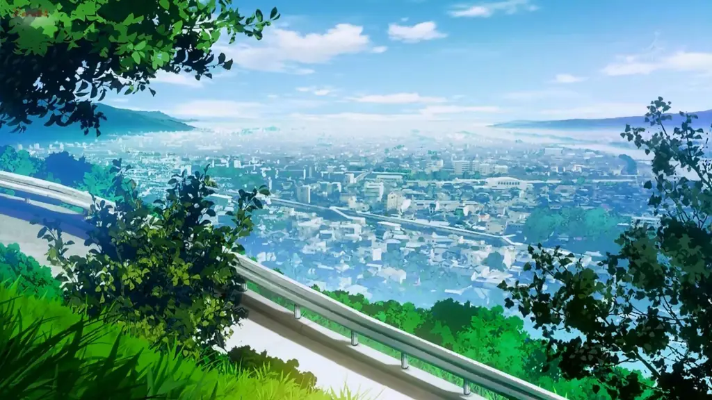 Pemandangan indah yang menemani kisah cinta para karakter Gambar pemandangan indah yang muncul dalam anime Chuunibyou demo Koi ga Shitai!