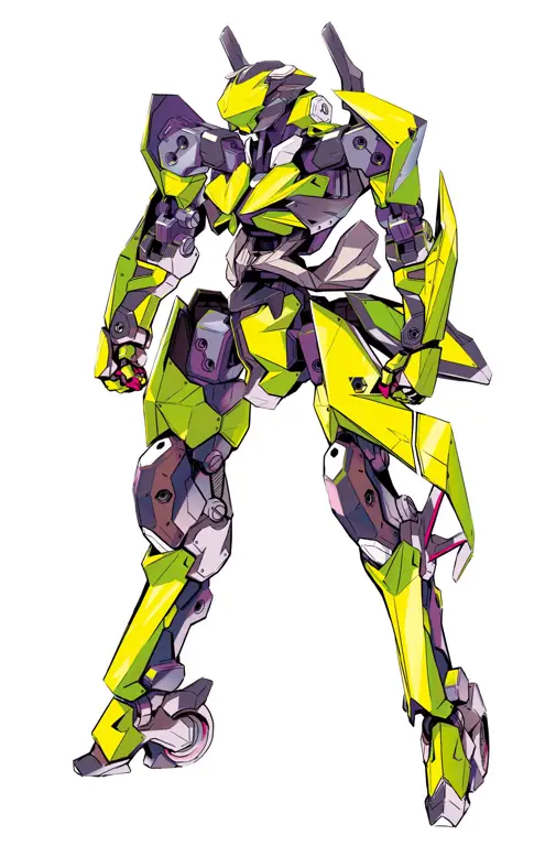 Karakter Mecha di Chrome Shelled Regios Desain karakter anime mecha
