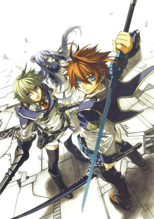 Para karakter yang penuh aksi Karakter-karakter utama dalam anime Chrome Shelled Regios